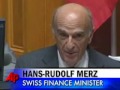 Rozbawiony Szwajcarski minister finansów