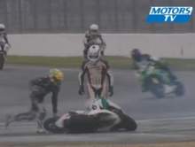 Nietypowy wypadek motocykli