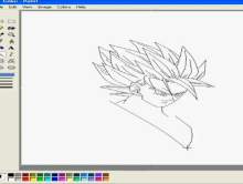 Paint: rysowanie Son Goku